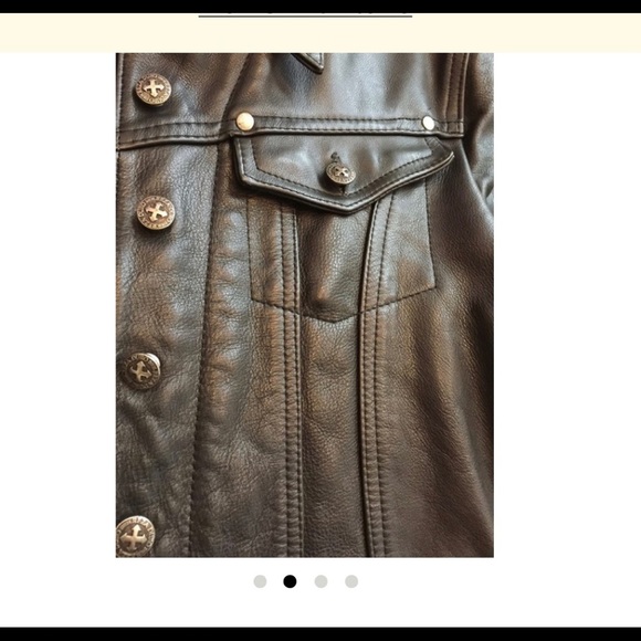 REZA DURO Vintage Leather Biker Jacket - Picture 2 of 4